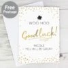 Personalised Good Luck Card