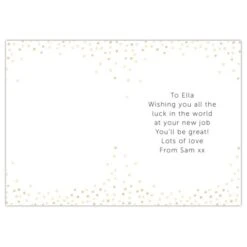 Personalised Good Luck Card -PERSONALISE STORE gc00679 2