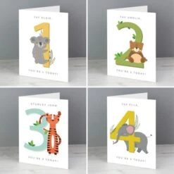 Personalised Animal Birthday Card -PERSONALISE STORE gc00684 3