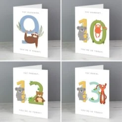 Personalised Animal Birthday Card -PERSONALISE STORE gc00684 5