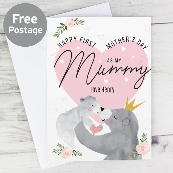 Personalised 1st Mother's Day Mama Bear Card 1 Personalised 1st Mother's Day Mama Bear Card