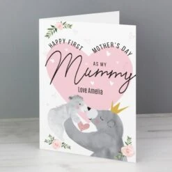 Personalised 1st Mother's Day Mama Bear Card 7 Personalised 1st Mother's Day Mama Bear Card -PERSONALISE STORE gc00690 2