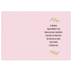 Personalised Floral Heart Card 9 Personalised Floral Heart Card -PERSONALISE STORE gc00691 2