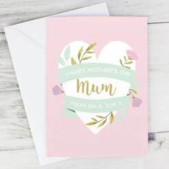 Personalised Floral Heart Card 11 Personalised Floral Heart Card -PERSONALISE STORE gc00691 4