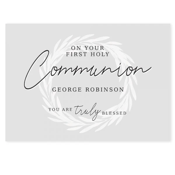 Personalised Truly Blessed First Holy Communion Card 2 Personalised Truly Blessed First Holy Communion Card - Image 2