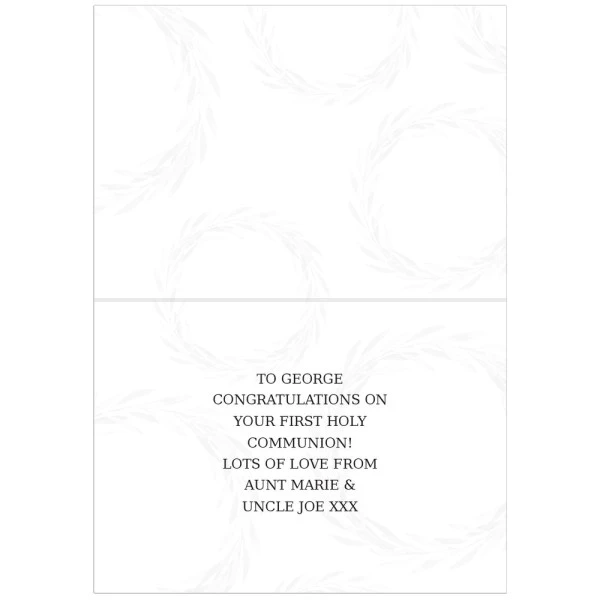 Personalised Truly Blessed First Holy Communion Card 3 Personalised Truly Blessed First Holy Communion Card - Image 3