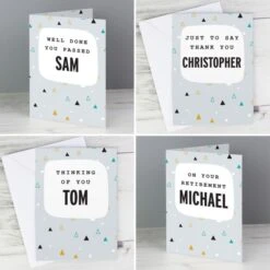 Personalised Geo Birthday Card -PERSONALISE STORE gc00708 4