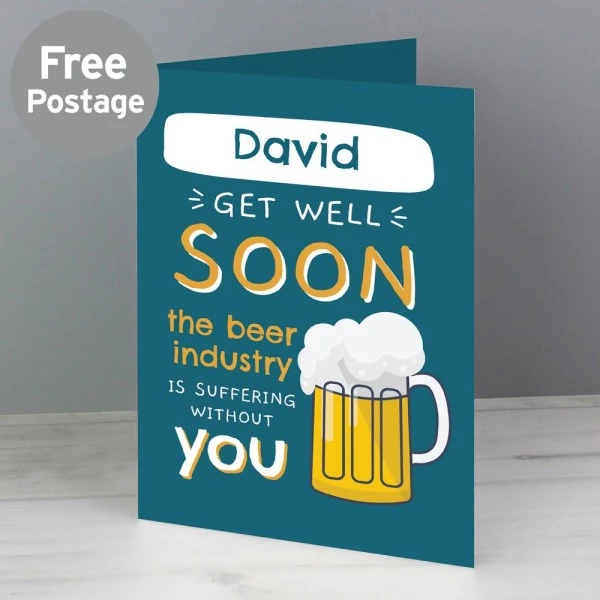 Personalised Get Well Soon Card 1 Personalised Get Well Soon Card
