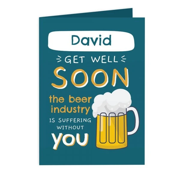 Personalised Get Well Soon Card 2 Personalised Get Well Soon Card - Image 2