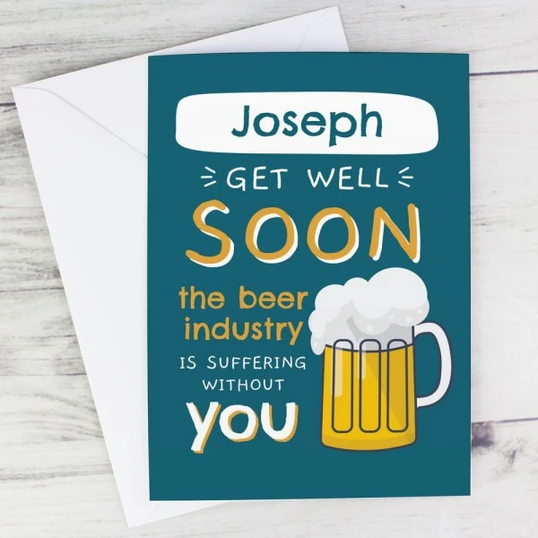 Personalised Get Well Soon Card 4 Personalised Get Well Soon Card - Image 4