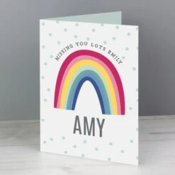 Personalised Rainbow Card 11 Personalised Rainbow Card -PERSONALISE STORE gc00718 5