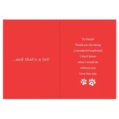 Personalised I Love You More Than The Dog Card -PERSONALISE STORE gc00730 2