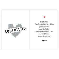 Personalised Happy Valentine's Day Card -PERSONALISE STORE gc00737 2
