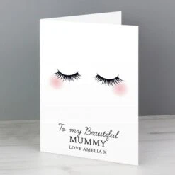 Personalised Eyelashes Card -PERSONALISE STORE gc00752 3