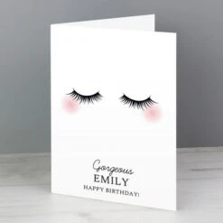 Personalised Eyelashes Card -PERSONALISE STORE gc00752 5