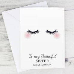 Personalised Eyelashes Card -PERSONALISE STORE gc00752 6