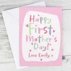 Personalised Happy First Mother's Day Card -PERSONALISE STORE gc00753 2