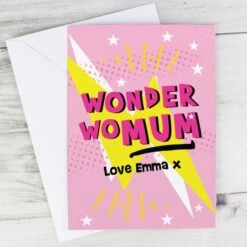 Personalised Wonder WoMum Card 9 Personalised Wonder WoMum Card -PERSONALISE STORE gc00755 4