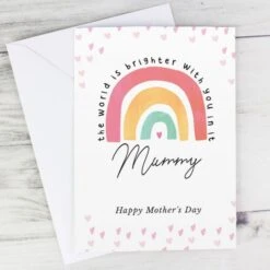 Personalised You Make The World Brighter Rainbow Card 9 Personalised You Make The World Brighter Rainbow Card -PERSONALISE STORE gc00758 3