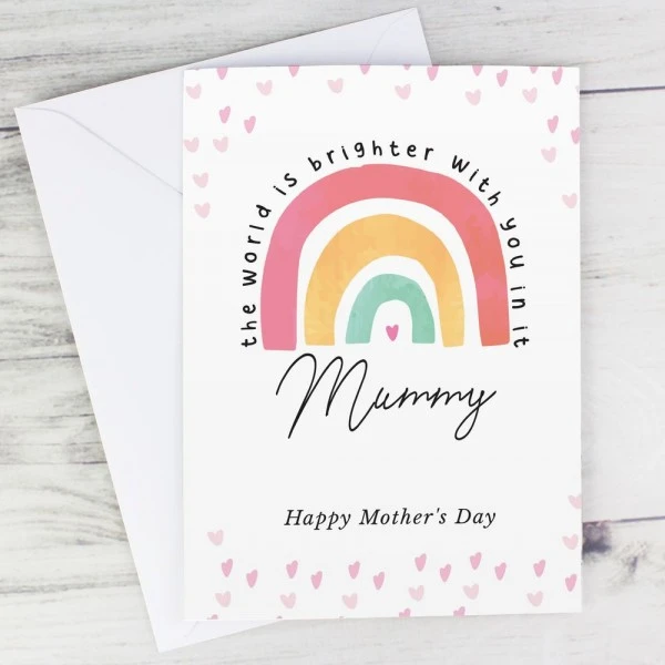 Personalised You Make The World Brighter Rainbow Card 4 Personalised You Make The World Brighter Rainbow Card - Image 4