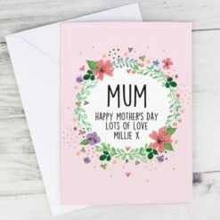 Personalised Floral Card 9 Personalised Floral Card -PERSONALISE STORE gc00768 2