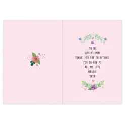 Personalised Floral Card 12 Personalised Floral Card -PERSONALISE STORE gc00768 5