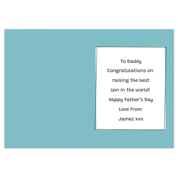 Personalised Well Done Dad... Card 2 Personalised Well Done Dad... Card - Image 2