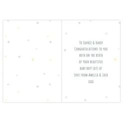 Personalised Teddy & Balloons Card -PERSONALISE STORE gc00799 2