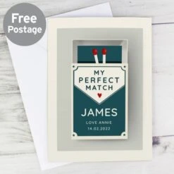 Personalised The Perfect Match Card -PERSONALISE STORE gc00805 2
