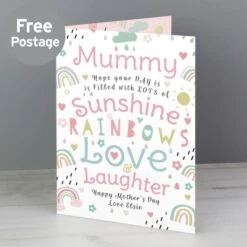 Personalised Rainbows & Sunshine Card