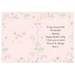 Personalised Rainbows & Sunshine Card -PERSONALISE STORE gc00808 6