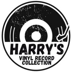 Personalised 12 Inch Record Storage Box - Navy Blue Leather Effect With Metal Trim - Half Record Sticker -PERSONALISE STORE half record sticker 1 1 4