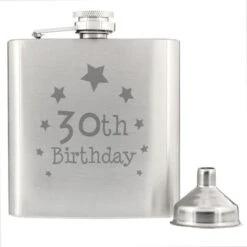 30th Birthday Hip Flask -PERSONALISE STORE np0102e38 2