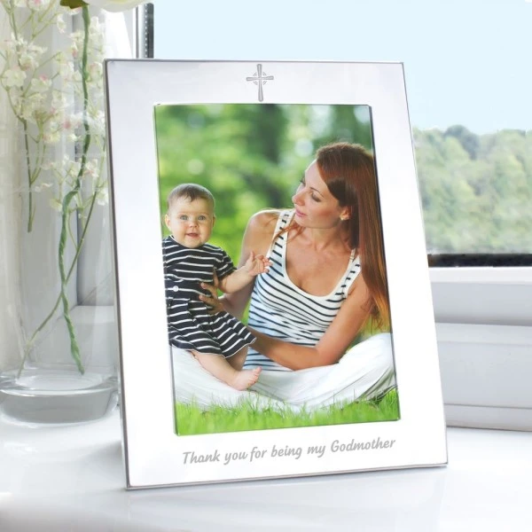 Silver 5x7 Godmother Photo Frame 1 Silver 5x7 Godmother Photo Frame