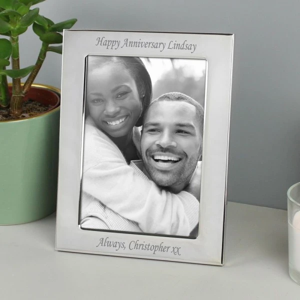 Personalised Silver Plated 6x4 Photo Frame 1 Personalised Silver Plated 6x4 Photo Frame