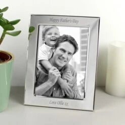 Personalised Silver Plated 6x4 Photo Frame 12 Personalised Silver Plated 6x4 Photo Frame -PERSONALISE STORE p010208 3