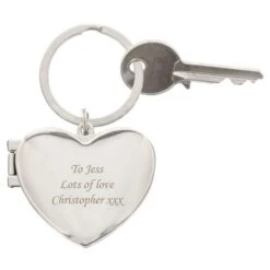 Personalised Heart Photoframe Keyring -PERSONALISE STORE p010231 4