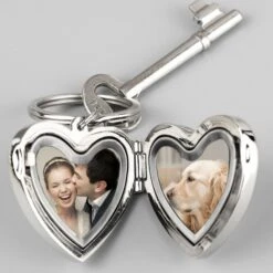 Personalised Heart Photoframe Keyring -PERSONALISE STORE p010231 5