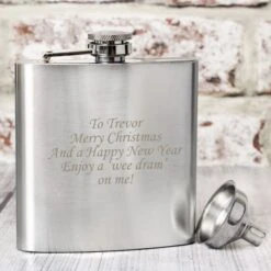 Personalised Boxed Stainless Steel Hip Flask 13 Personalised Boxed Stainless Steel Hip Flask -PERSONALISE STORE p0102a89 4