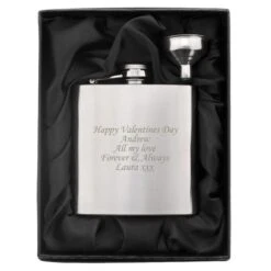 Personalised Boxed Stainless Steel Hip Flask 14 Personalised Boxed Stainless Steel Hip Flask -PERSONALISE STORE p0102a89 5