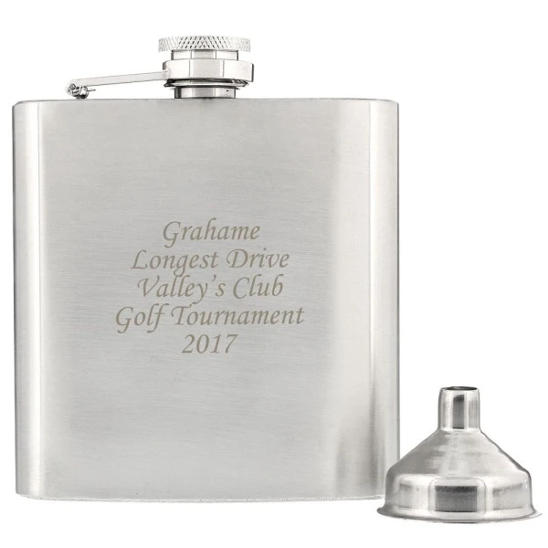 Personalised Boxed Stainless Steel Hip Flask 8 Personalised Boxed Stainless Steel Hip Flask - Image 8