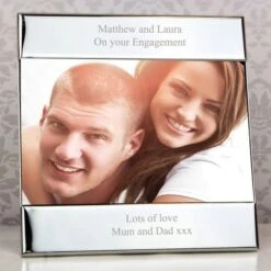 Personalised Silver 6x4 Photo Frame -PERSONALISE STORE p0102c37 7