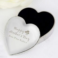 Personalised Happy Mothers Day Heart Trinket Box -PERSONALISE STORE p0102d91 2