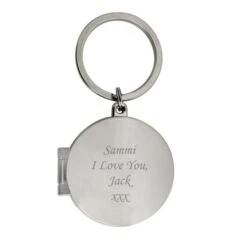 Personalised Round Photo Keyring -PERSONALISE STORE p0102e05 4