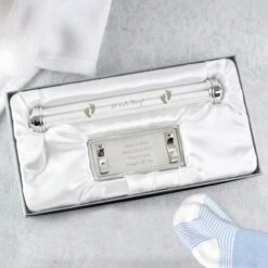 Personalised Its A Boy Silver Plated Certificate Holder 6 Personalised Its A Boy Silver Plated Certificate Holder -PERSONALISE STORE p0102e10 2