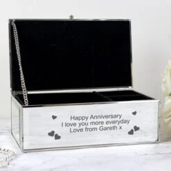 Personalised Hearts Mirrored Jewellery Box 13 Personalised Hearts Mirrored Jewellery Box -PERSONALISE STORE p0102e19 3