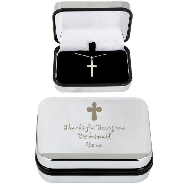 Personalised Cross Necklace And Box 6 Personalised Cross Necklace And Box - Image 6
