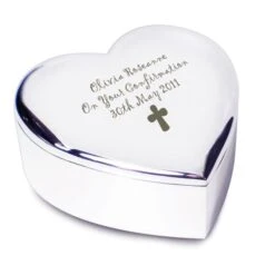 Personalised Cross Heart Trinket Box -PERSONALISE STORE p0102e26 2