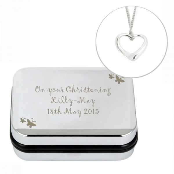 Personalised Butterfly Heart Necklace And Box 9 Personalised Butterfly Heart Necklace And Box - Image 9