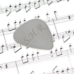 Personalised Initials Silver Plectrum -PERSONALISE STORE p0102e54 3